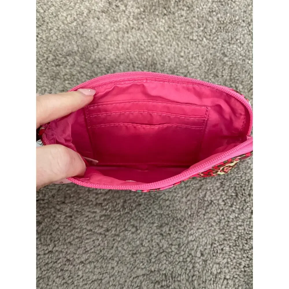 New Vera Bradley Essential Zip Wristlet, Capri Pink